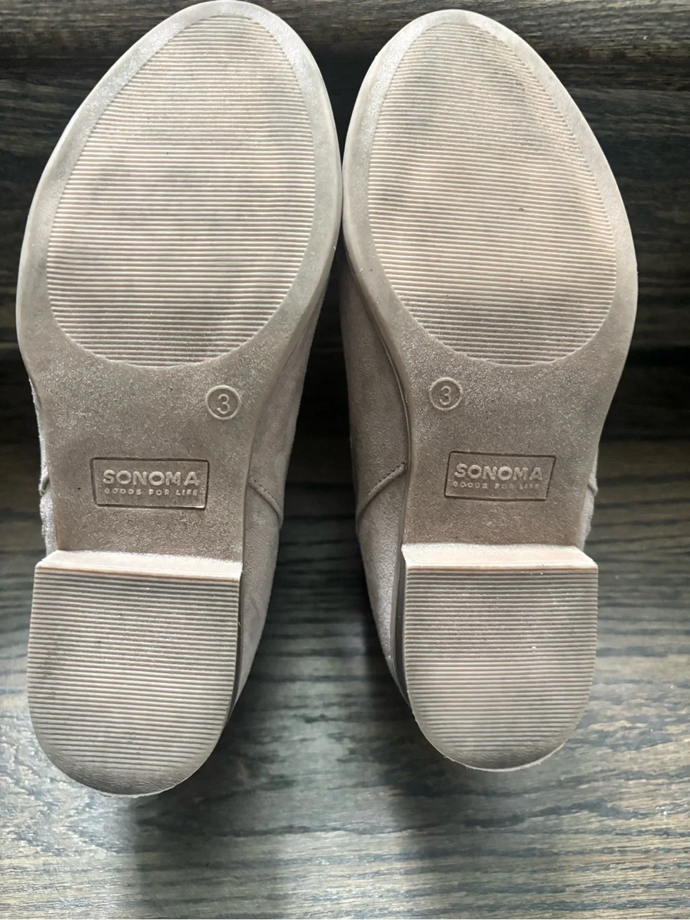 Sonoma Kids Suede Ankle Boots in Light Taupe